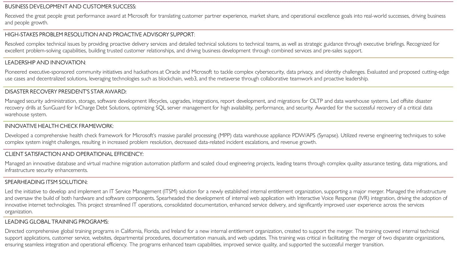 Dana Rivkind, Projects & Accomplishments